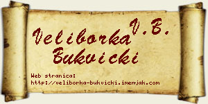 Veliborka Bukvički vizit kartica